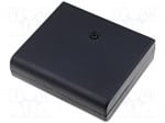 Кутия ABS-19/B Кутия: универсален; X:60mm; Y:68mm; Z:20mm; ABS; черен; 1 винт